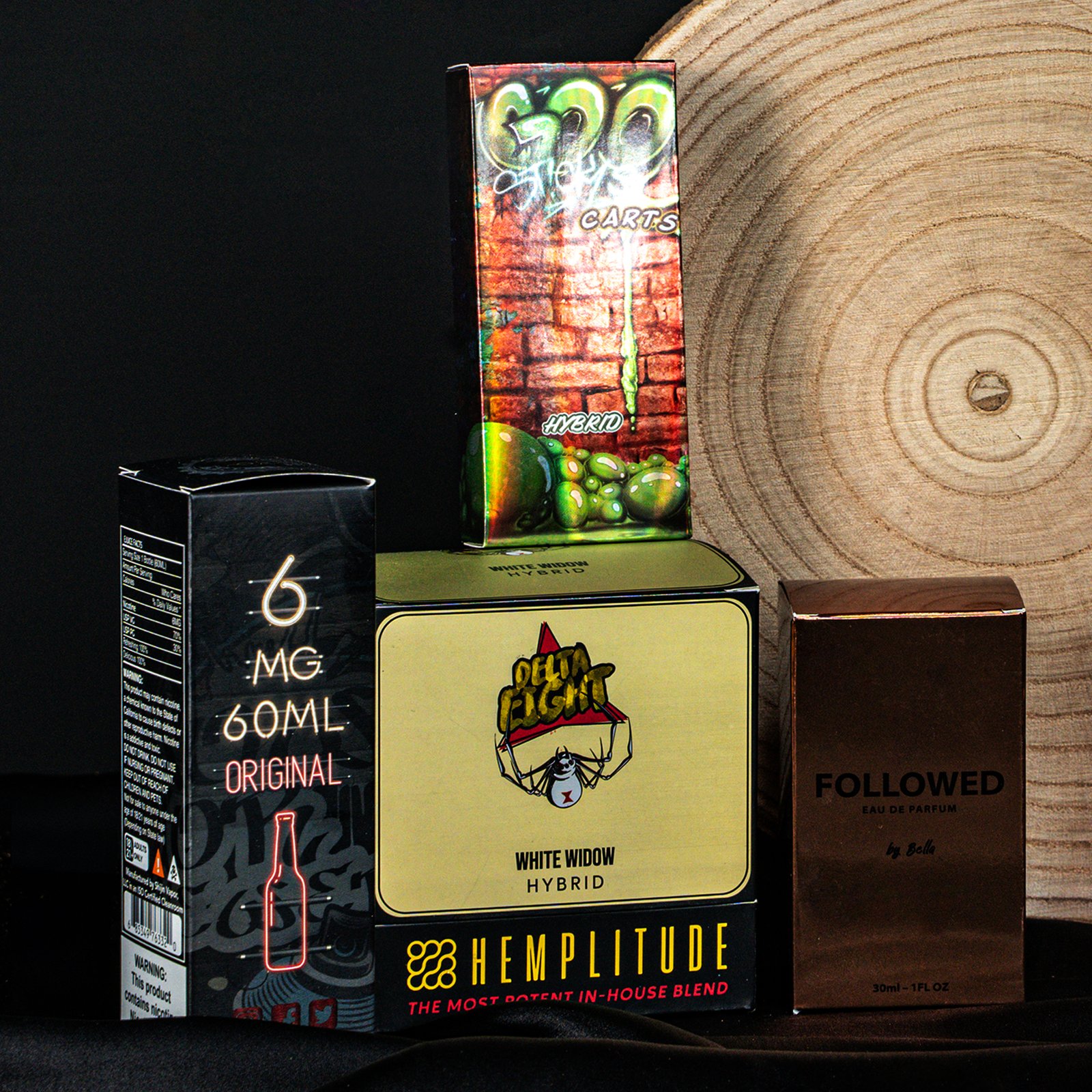 Custom metalized printed boxes with reflective surfaces in various shapes and colors